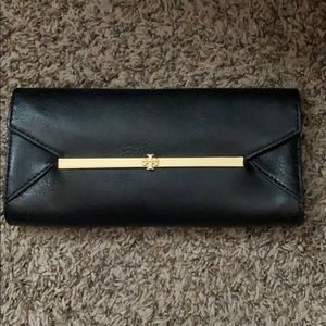 Tory Burch Preowned evening clutch black/gold
